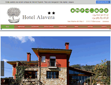 Tablet Screenshot of hotelalavera.com